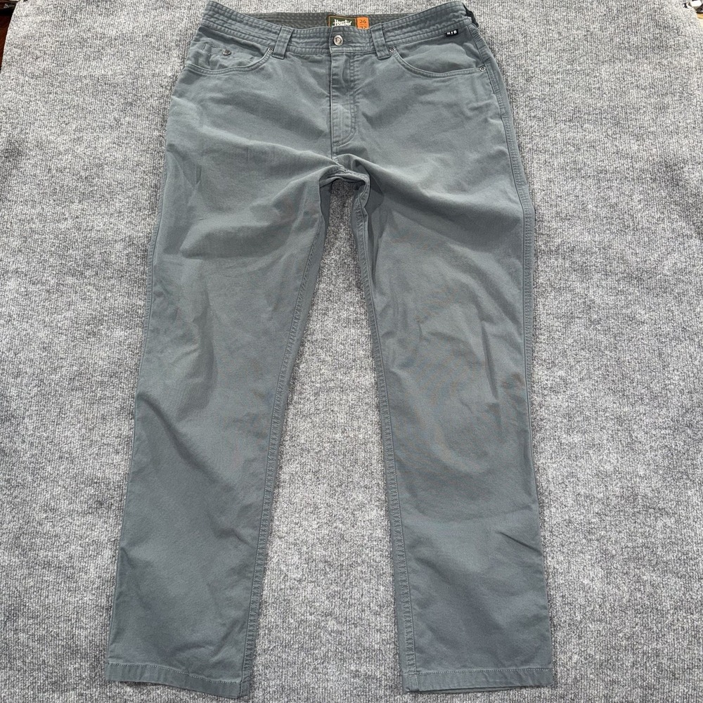 Howler Bros Frontside Pants Gray Blue Cordura Canvas Stretch Chino 36X31